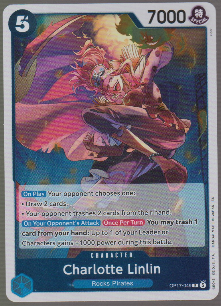 English Charlotte Linlin OP17-049 The World's Strongest Warriors single card, actual front scan