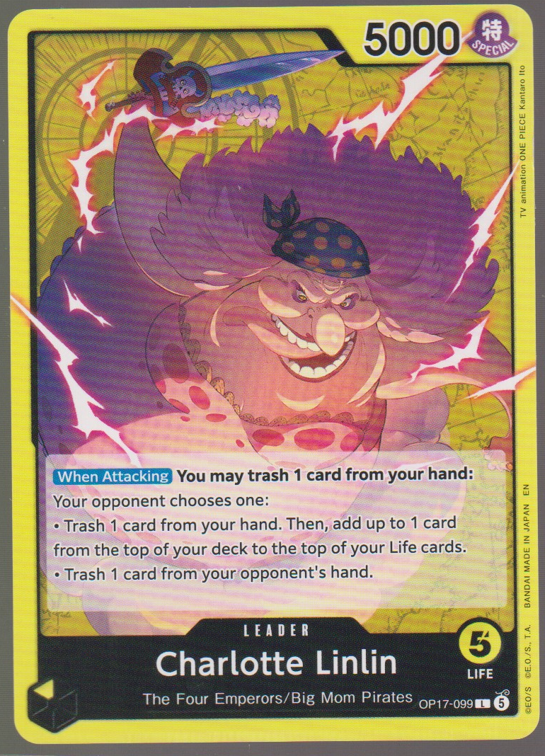 English Charlotte Linlin OP17-099 The World's Strongest Warriors single card, actual front scan