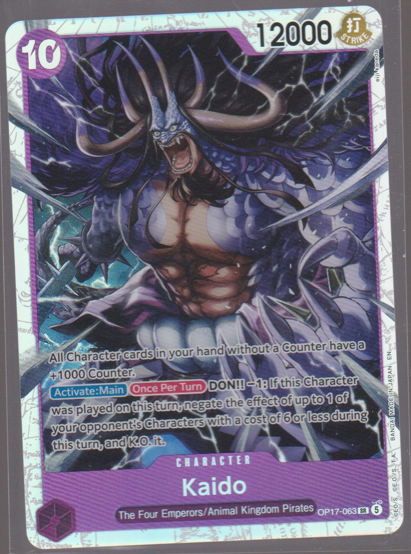 English Kaido OP17-063 The World's Strongest Warriors single card, actual front scan