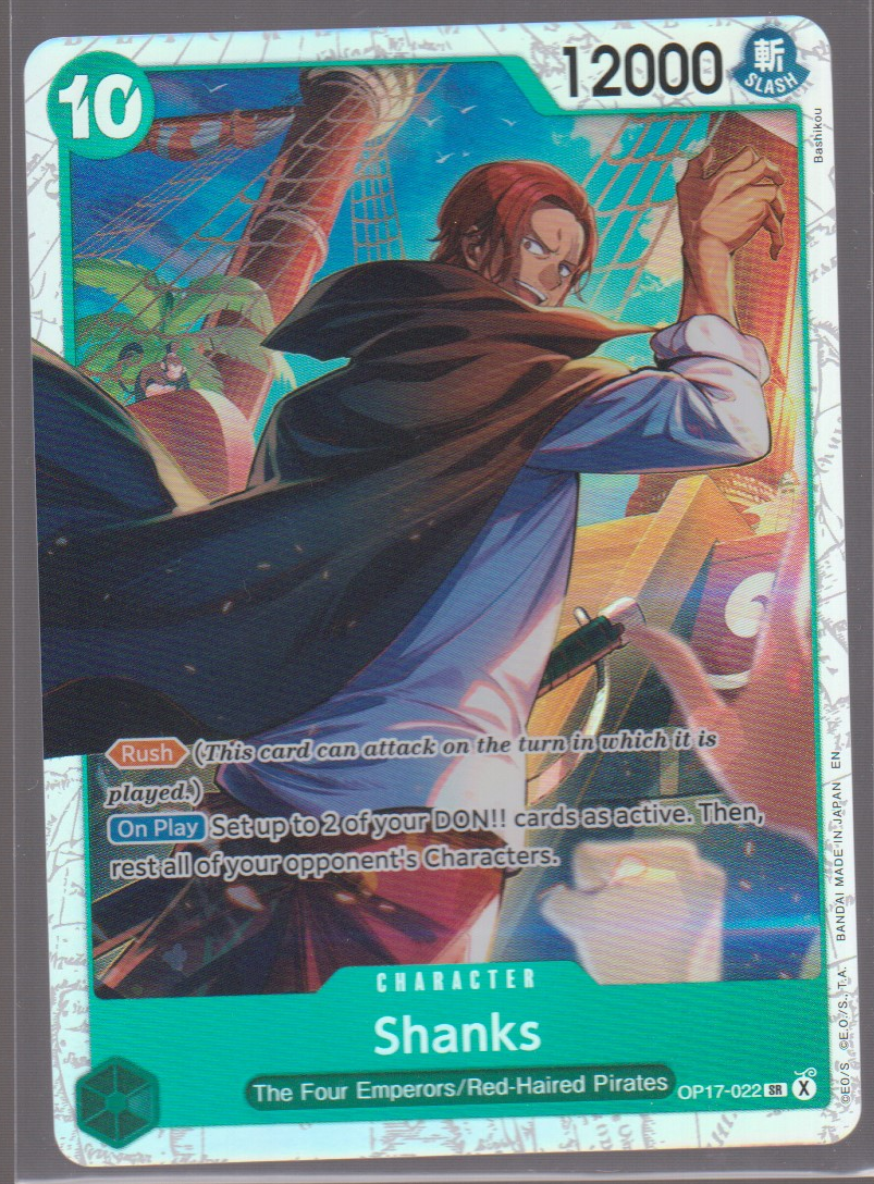 English Shanks OP17-022 The World's Strongest Warriors single card, actual front scan