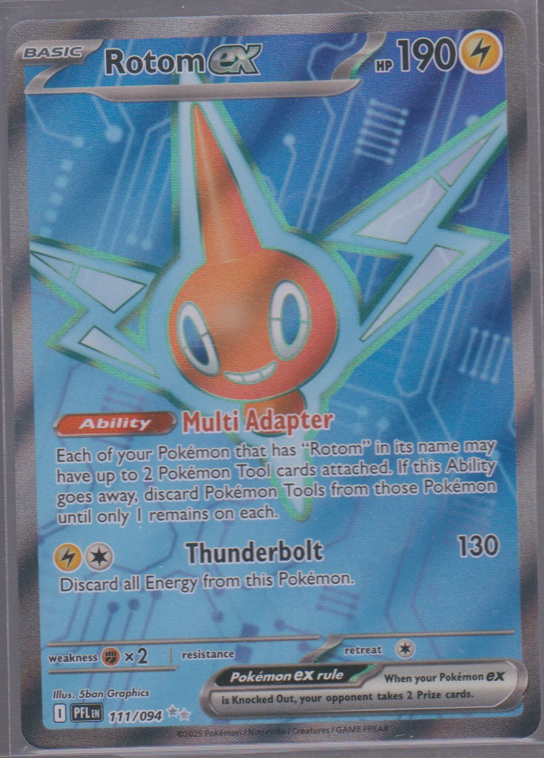 Actual front of English Rotom ex 111/094