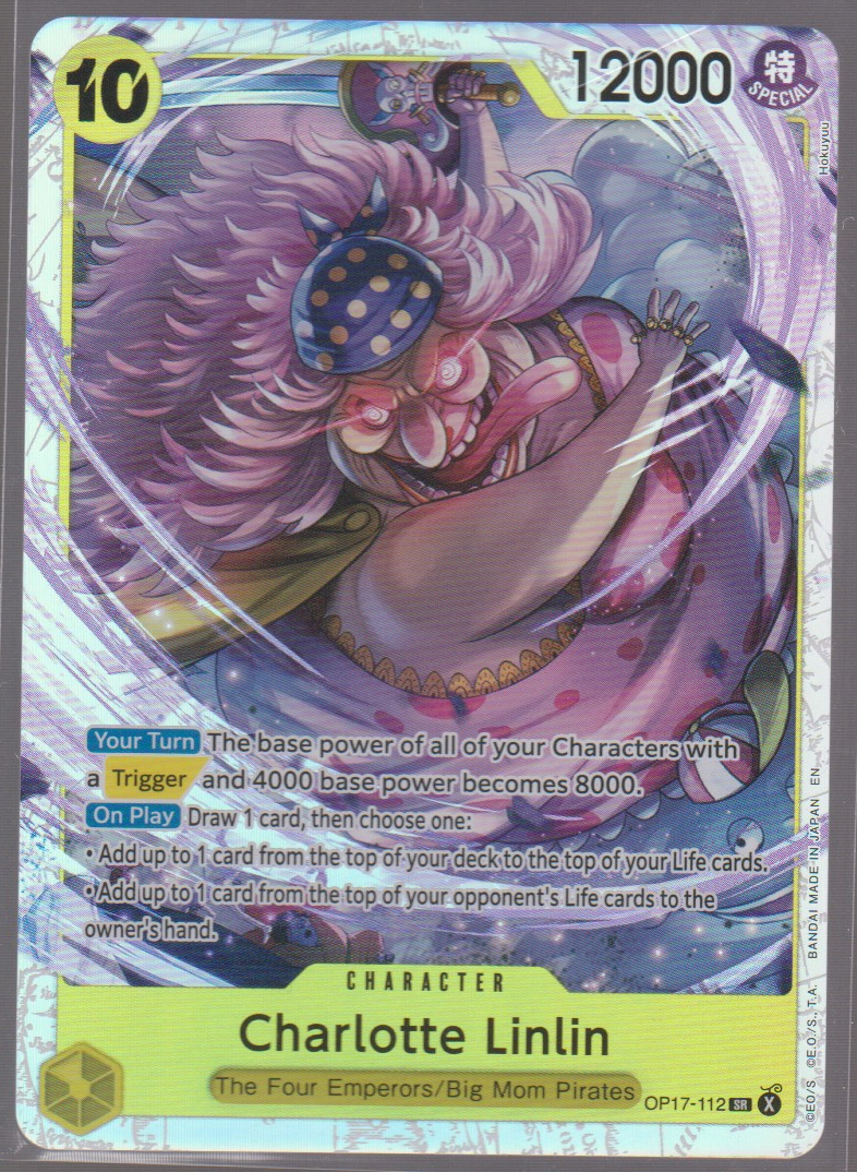 English Charlotte Linlin OP17-112 The World's Strongest Warriors single card, actual front scan
