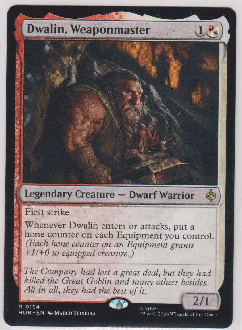 Dwalin, Weaponmaster 0154 | The Hobbit | English MTG card front
