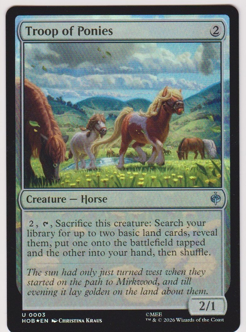 Troop of Ponies 0003 | The Hobbit | English MTG card front