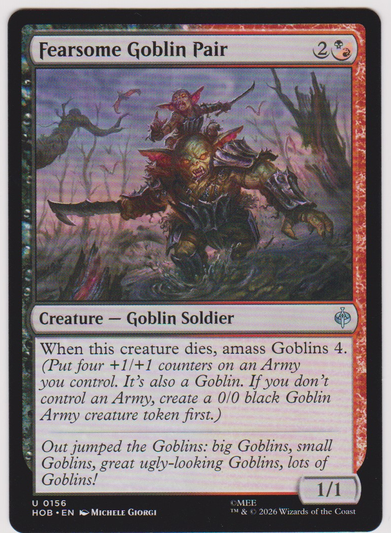 Fearsome Goblin Pair 0156 | The Hobbit | English MTG card front