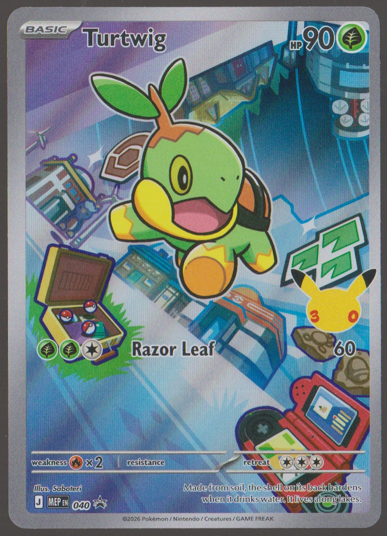 Actual front of English Turtwig MEP 040