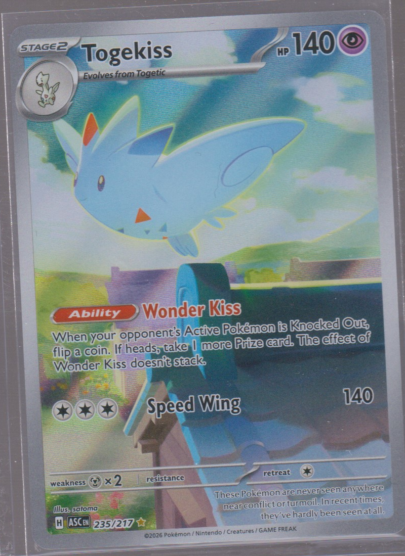 English Togekiss 235/217 Ascended Heroes (ASC) single card, actual front scan