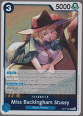 English Miss Buckingham Stussy OP17-054 The World's Strongest Warriors single card, actual front scan
