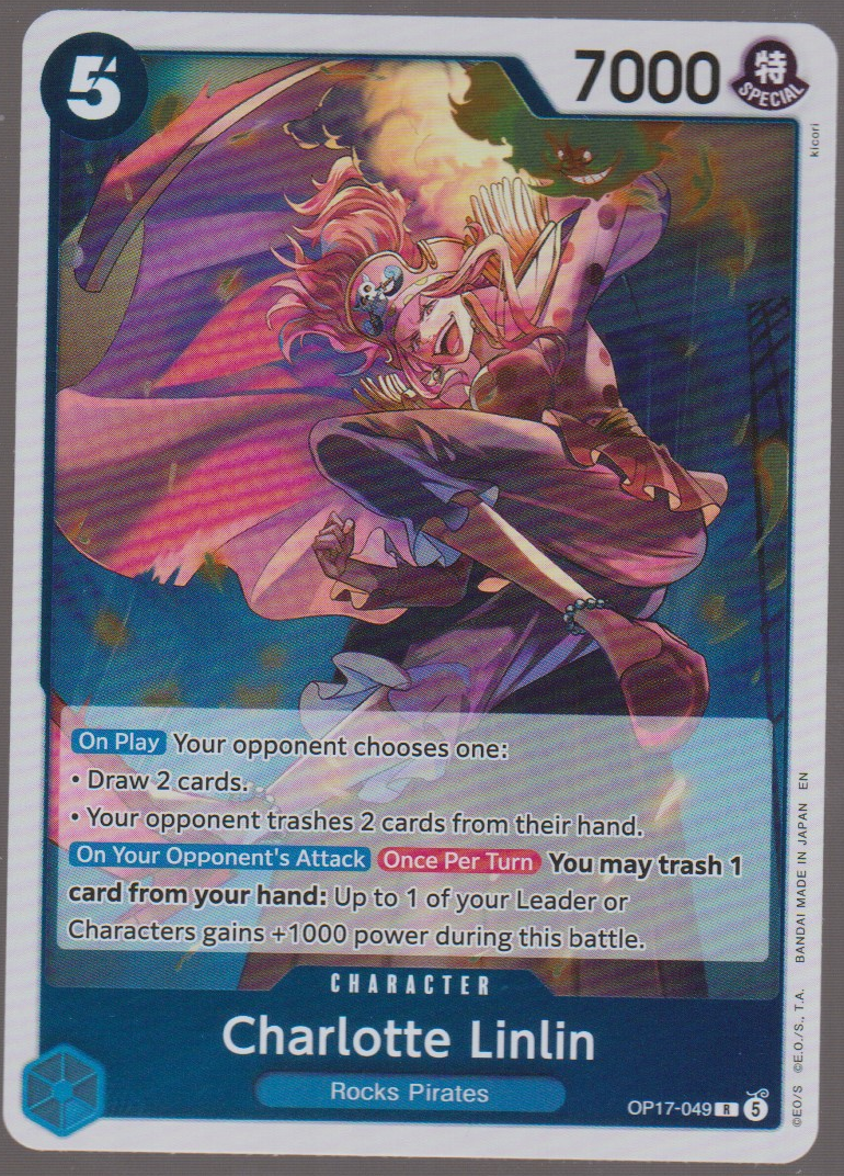 English Charlotte Linlin OP17-049 The World's Strongest Warriors single card, actual front scan
