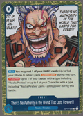 English There's No Authority in the World That Lasts Forever!!! OP17-055 The World's Strongest Warriors single card, actual front scan