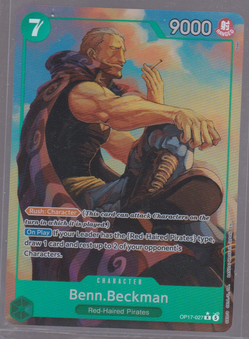 English Benn.Beckman (Alternate Art) OP17-027 The World's Strongest Warriors (OP17) single card, actual front scan
