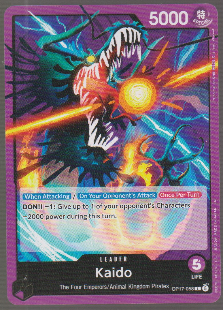 English Kaido OP17-058 The World's Strongest Warriors single card, actual front scan