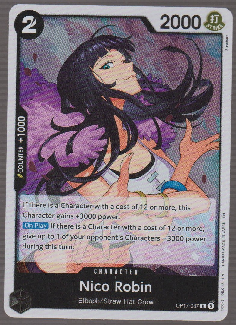 English Nico Robin OP17-087 The World's Strongest Warriors single card, actual front scan