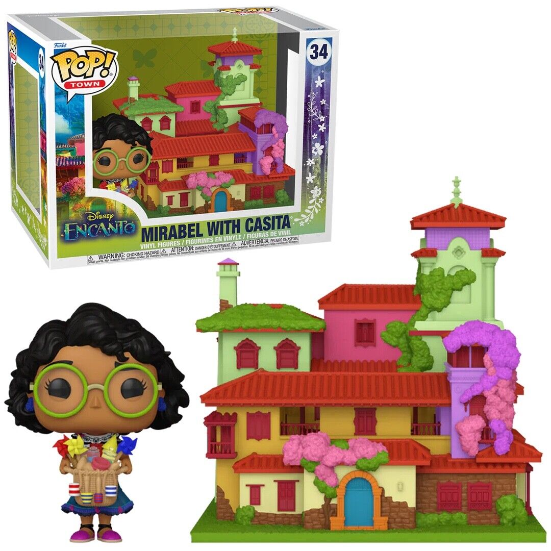 Funko Pop Town Encanto Mirabel with Casita #34 box and display