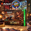 PNOY TCG promotional artwork for the English Magic: The Gathering The Hobbit Bundle containing nine Play Boosters.