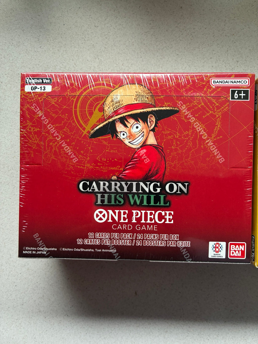 One Piece Card Game OP-13 Carrying On His Will English sealed booster box