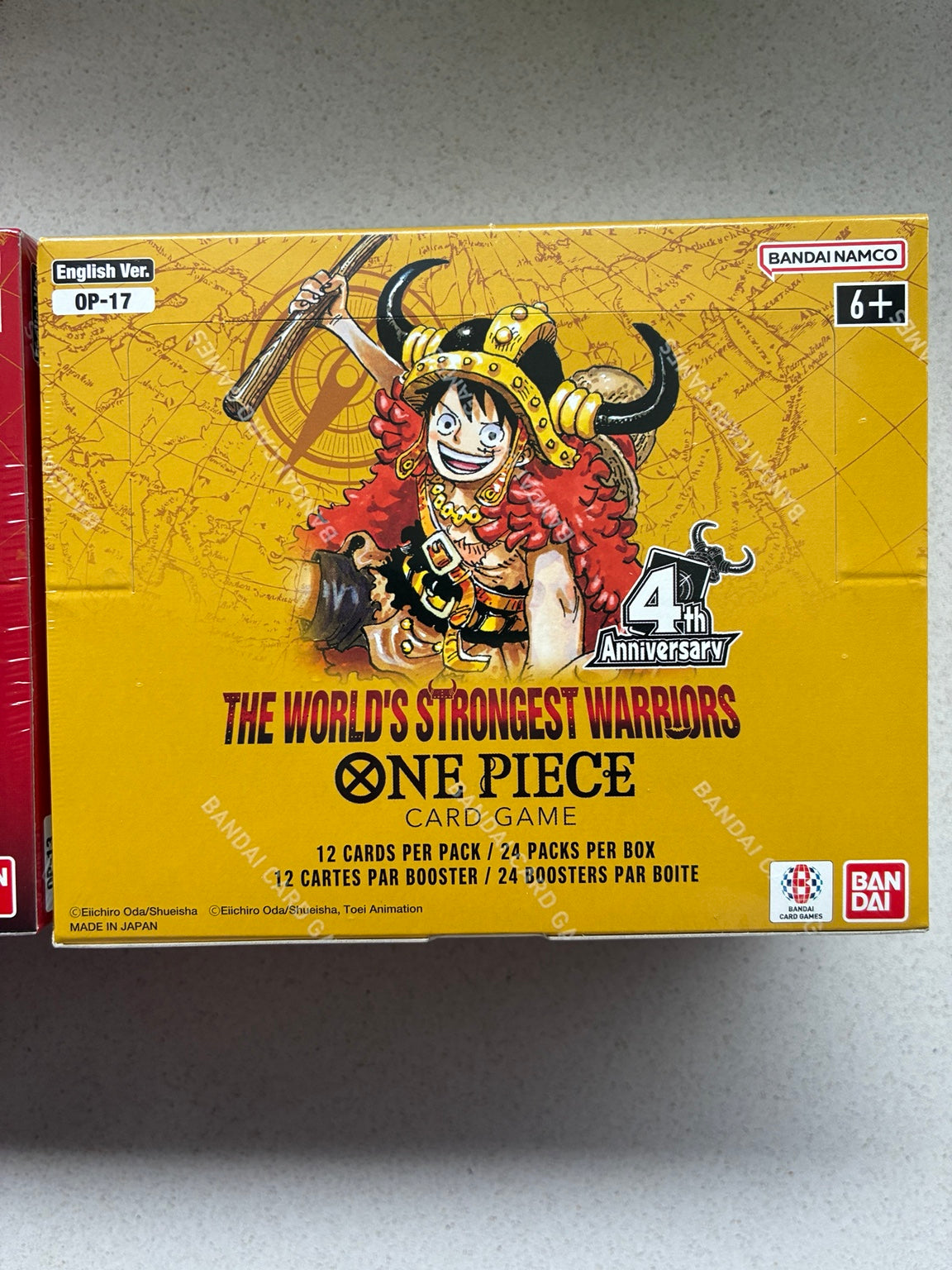 One Piece Card Game OP-17 The World's Strongest Warriors English sealed booster box