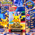 PNOY TCG promotional artwork for the English Pokémon TCG 30th Celebration Booster Bundle containing six booster packs.
