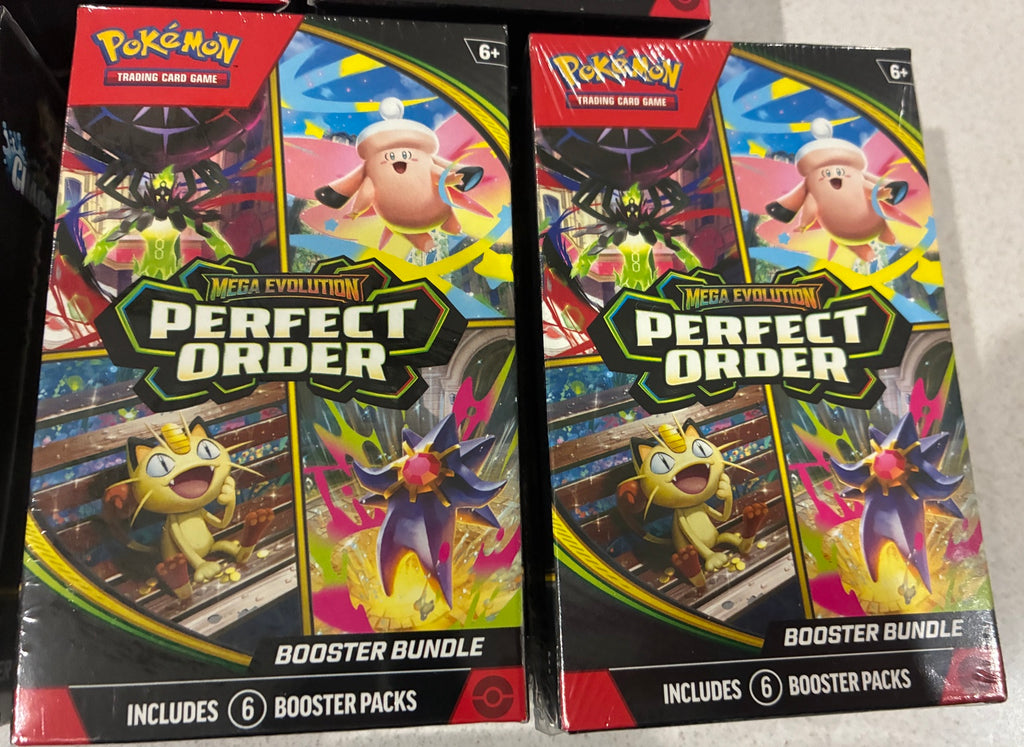 Two Pokemon TCG Mega Evolution Perfect Order booster bundles