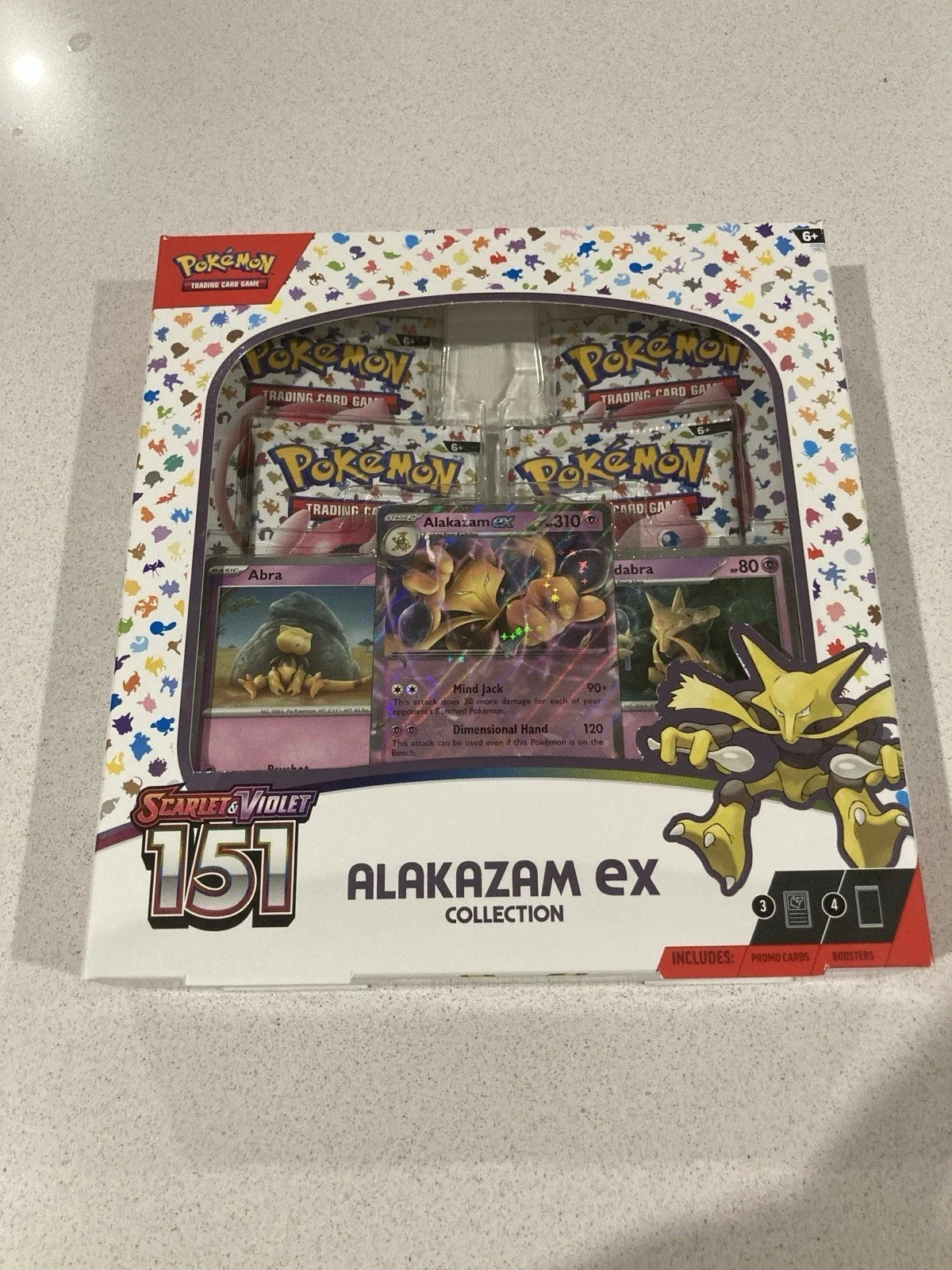 Pokémon TCG Scarlet and Violet 151 Alakazam ex Collection sealed box
