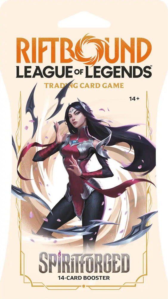 Riftbound League of Legends TCG Spiritforged sleeved booster pack
