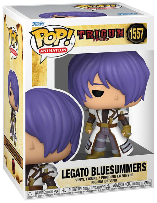Funko Pop Trigun Legato Bluesummers #1557 box and figure